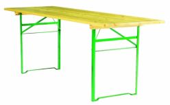 Table pliante bois cornière 2.20 x 70 cm