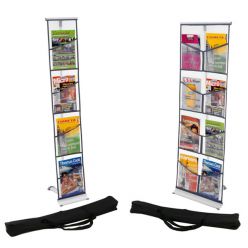 Présentoir brochure-display pliant et portable