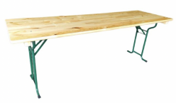 Table pliante tubulaire 220 x 70 cm