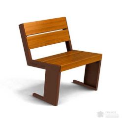 Chaise en bois et fonte Quatre