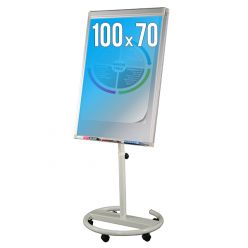Chevalet paperboard mobile pied circulaire
