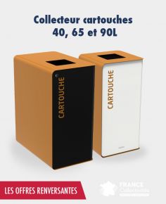 Promo collecteur de cartouches Cubatri 40 - 65 -90 L