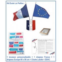 kit-ecole-loi-peillon-1-ecusson-personnalisable-2-drapeaux-charte-laicite-ddhc