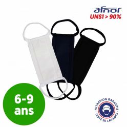Masque enfant tissu AFNOR lavable 50 fois - Made in France