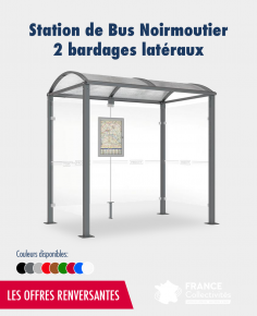 Promo station bus Noirmoutier avec 2 bardages latéraux