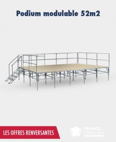 podium modulable 52 m2