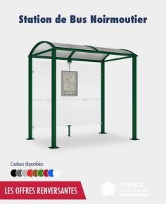 Promo station bus Noirmoutier avec 2 bardages latéraux