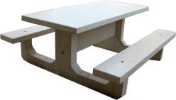 table pique nique beton