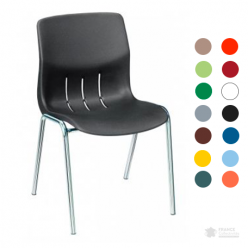 Chaise empilable Kaline coloris au choix